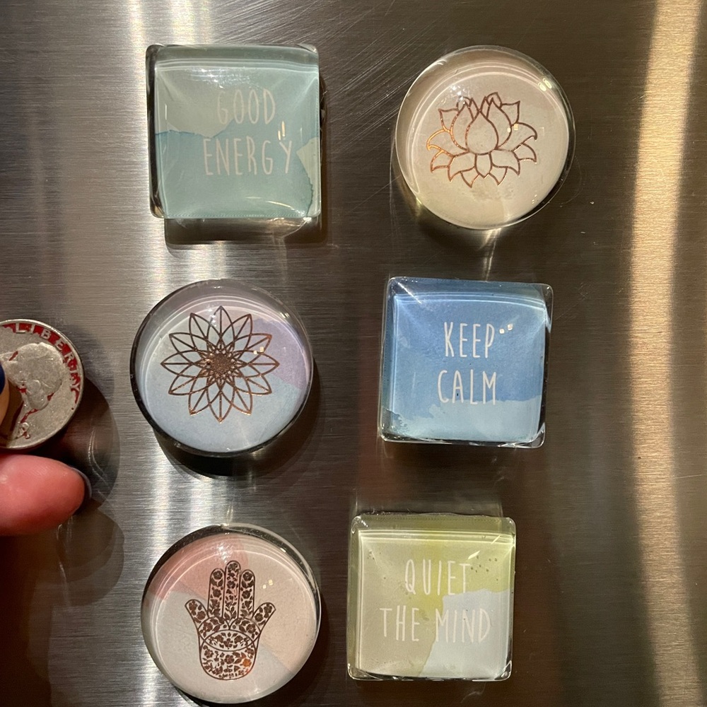 Inspirational Magnet Set with Pastel Colors
